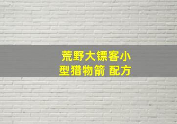 荒野大镖客小型猎物箭 配方